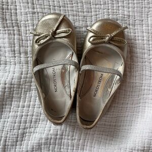 Nordstrom Gold ballet flat- toddler 6